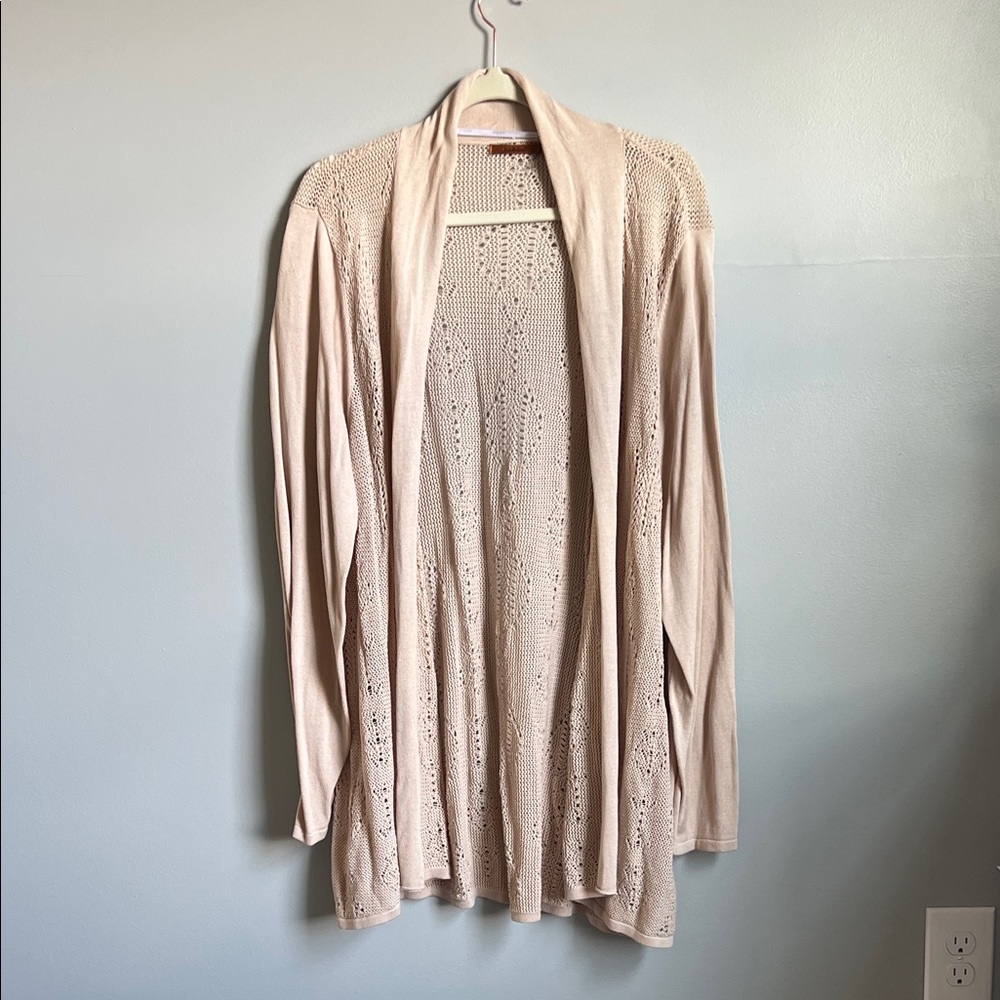 Belldini Cream Open Cardigan